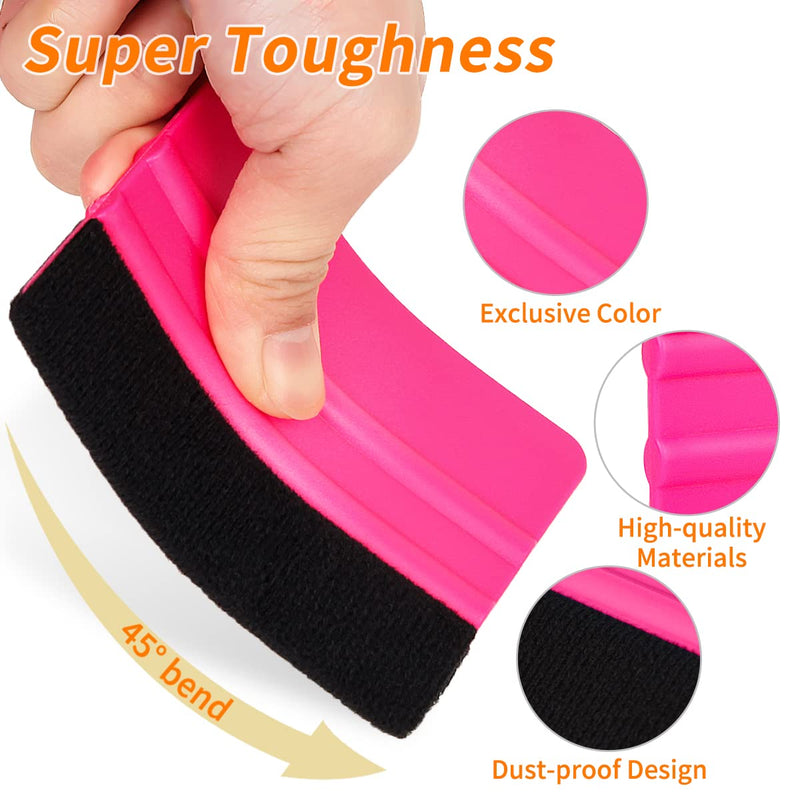 Squeegee for Vinyl - Felt Squeegee Tool, 2Pack Craft Adhesive Vinyl for Car Film Wrap, Sign Making, DIY Crafting, Window