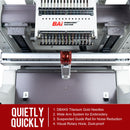 BAi VisionV22 Hat Embroidery Machine 15.7"x19.7" Embroidery Area 15 Needles, Multi Needles Computerized Commercial Embroidery Machines for Cap, Wifi Transmission 1200 SPM and Stable Bridge Structure