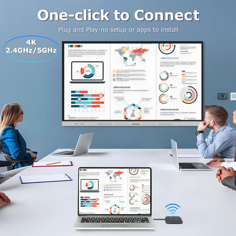 PWR4GTR 75 Inch Interactive Whiteboard Set (Board+Wall Mount+Movable Stand+Wireless Display Adapter)