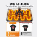 VEVOR Pro 15x15 Heat Press with 30 OZ Tumbler Attachment, 8in1 Combo Tumbler Hat Heat Press for T-Shirts, Tumblers Glass Cans Mugs Hats Caps, and Plates (Black & Blue)