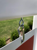 White Vinyl Real Estate Sign Post 5' Tall Professional Realtor Yard Sign Post for Open House and Home for Sale