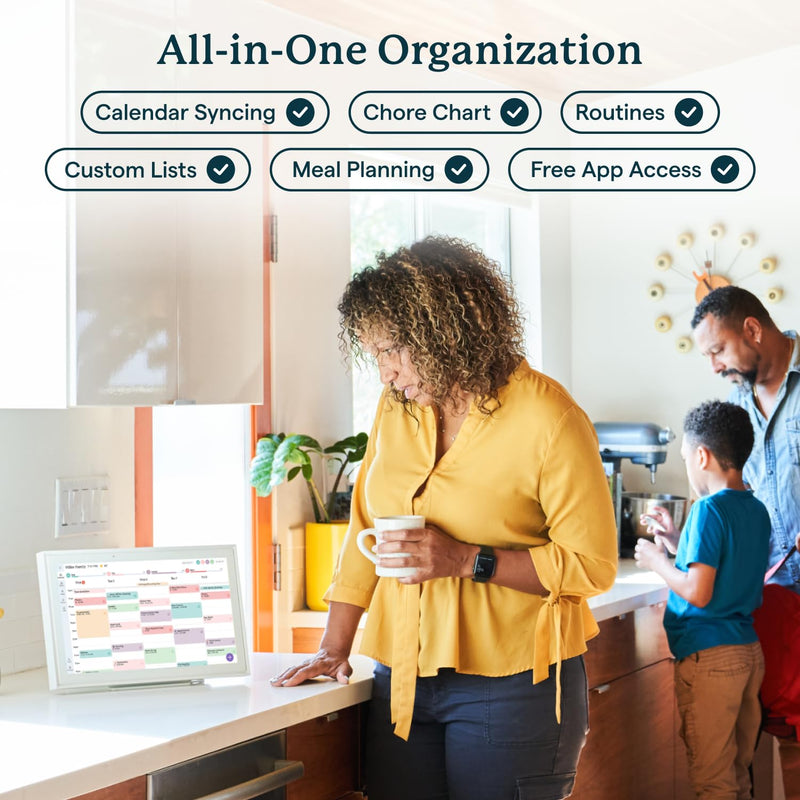 Skylight Calendar - 15" Digital Calendar - White