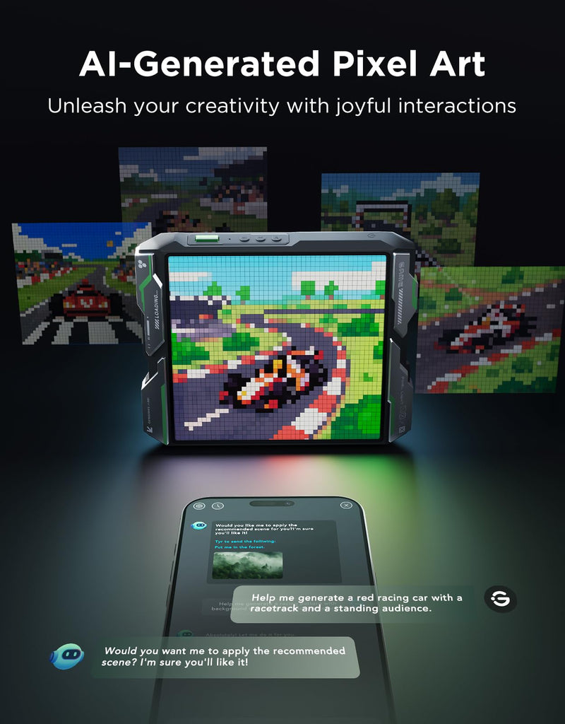 Govee Gaming Pixel Light, RGBIC LED Panel with Real-time Info Display, 150+ Scene Modes & DIY Options, Smart Pixel Lights (Wi-Fi Only), Works with Alexa, Ideal for Game Room Decor, 32x32 Pixels