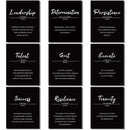 9 Pieces Inspirational Phrases Wall Art Prints Motivational Sayings Quote Poster Positive Print Decoration for Teens Adults Living Room Office Classroom College Decor, Unframed, 8 x 10 Inch (Black)
