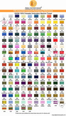 Embroidery Machine Thread 40WT for Commercial and Domestic Machines - Snow White New brothread - Single Huge Spool 5000M Each Polyester