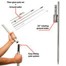 Church Theme (Welcome) Feather Banner Flag Set, Feather Banner, 12 ft Advertising Feather Flag with Fiberglass Poles and Ground Spike for Business Promotion LookOurWay