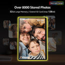 Apolosign 14.1" Neon Light Digital Frame, 32GB Storage Smart Digital Picture Frame, Easy Setup, 16:10 aspect ratio glass lamination Touch Screen, Share Moments Remotely via Frameo, Gift for Friends