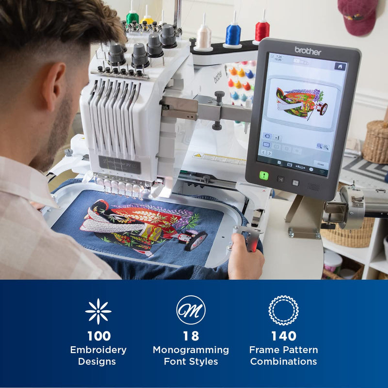 Brother PR680W Embroidery Machine and Accessory Bundle