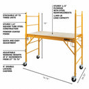 MetalTech Scaffolding Platform, Bakers Scaffold Ladder Roofing Equipment, 6 ft
