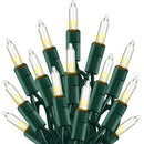 TW SHINE Warm White Christmas Lights Outdoor, 20FT 100 Count Incandescent Christmas Light Indoor, Waterproof Christmas Tree String Lights for Xmas Decorations