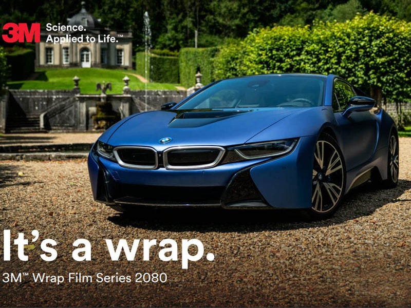 3M 2080 Series M22 Matte Deep Black - 5ft x 1ft - 5sq ft - Dual Cast Lustrous Vinyl Car Wrapping Film - Bubble Free Vehicle Sheet Roll