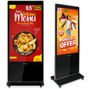 Digital Signage Display PWR4GTR 65 Inch and 55 Inch Touchscreen Kiosk Android 11.0 Commercial LCD Totem