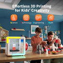 3D Printer for Kids and Beginners, AOSEED X-Maker, Fully Assembled High-Speed 3D Printer with 8 PLA Filament Set, Leveling-Free Bed, Wi-Fi Printing, Silent, High Precision Small 3D Printer with App