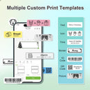 Label Maker Machine with Tape, Nelko P21 Portable Bluetooth Label Printer, Wireless Handheld Sticker Maker Mini Label Makers with Multiple Templates, Light Yellow