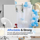 Backdrop Stand 10x7ft, (WxH) EMART, Photo Studio Adjustable Background Stand Support Kit with 2 Crossbars, 8 Backdrop Clamps, 2 Sandbags and Carrying Bag for Parties Events Decoration
