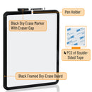 Dry Erase Board, 14” x 11” with a Black Dry Erase Marker, Small Mini White Board for Kids, Mr. Pen- Dry Students