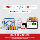 BAi The Mirror Embroidery Machine 20x14" Embroidery Area with 15 Needles,1200spm Max Speed Multi Needle Commercial Embroidery Machine for 3D Hats Clothing,Wifi Available 10" Touch Screen