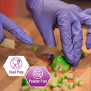 MedPride Powder-Free Nitrile Exam Gloves, Iris Blue, Medium, Box/100