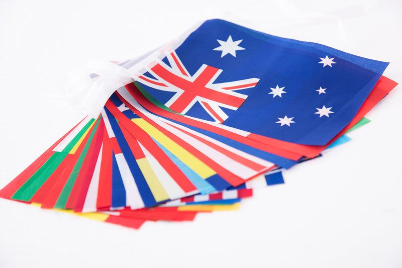 World Flags,International Flags,100 Countries Pennant Banner String National Flags For Classroom Garden Olympics Festival Grand Opening Bar Sports Clubs Party Events Decorations