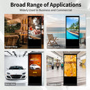 Digital Signage Display PWR4GTR 65 Inch and 55 Inch Touchscreen Kiosk Android 11.0 Commercial LCD Totem