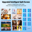 55 inch Indoor Digital Signage 4K UHD LCD Screen IPS Floor Standing Digital Kiosks Interactive Displays with WiFi HDMI/USB Input Auto AD Player, Android OS Black