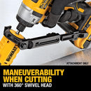 DEWALT Metal Shear/Cutter Drill Attachment, Impact Ready, 360 Degree Pivoting Head, Cuts 18GA Material (DWASHRIR)(Yellow, Black)