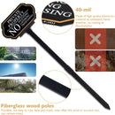 Private Property No Trespassing Sign with Stake, No Soliciting Sign for House 5x10 inch/35 inch High, for Front Door/Lawns/Gardens and Business