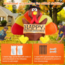 Thanksgiving Inflatables Turkey Outdoor Decorations Danxilu 6 FT with Colorful Big Tail & Pilgrim Hat, Built-in LEDs Blow up Turkey Inflatable Yard Decoration for Outside Fall Harvest Holiday Decor Danxilu