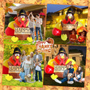 Thanksgiving Inflatables Turkey Outdoor Decorations Danxilu 6 FT with Colorful Big Tail & Pilgrim Hat, Built-in LEDs Blow up Turkey Inflatable Yard Decoration for Outside Fall Harvest Holiday Decor Danxilu