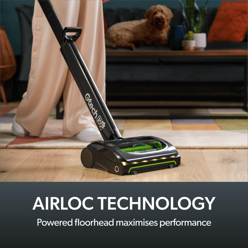 Cordless Vacuum Cleaner with Scented Cartridges, Gtech AirRAM 2 K9,  Removes Tough Pet Hair - Perfect for Carpet and Hardwood Floors - Rechargeable 22v Li-ion Battery - Lightweight (7 lbs.)