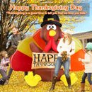 Thanksgiving Inflatables Turkey Outdoor Decorations Danxilu 6 FT with Colorful Big Tail & Pilgrim Hat, Built-in LEDs Blow up Turkey Inflatable Yard Decoration for Outside Fall Harvest Holiday Decor Danxilu