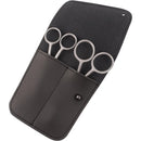 MAKER AND MARKET Small Embroidery 4.5 Inch Scissors Set of 2 Kit - Mini Double Bend Offset Duckbill and Double Bend Long Applique Needlepoint Blade with Pouch Sleeve (Satin)