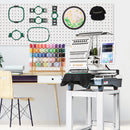 Smartstitch S-1501 Commercial Embroidery Machine with 15 Needles,14"x20" Embroidery Area,1200SPM Max Speed,12" Touch Screen, Wifi available, capable of embroidering on 3D Caps, Flat, T-shirt and more smartstitch