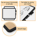 Dry Erase Board, 14” x 11” with a Black Dry Erase Marker, Small Mini White Board for Kids, Mr. Pen- Dry Students