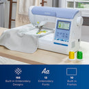 Brother PE900 5" x 7" Embroidery Machine with 80 Embroidery Spools & Embroidery Acessory Kit