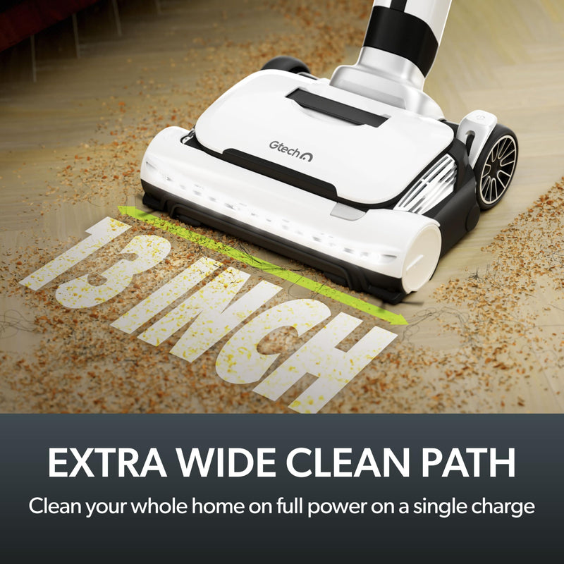 Cordless Vacuum Cleaner with Anti-Hair Wrap Bar, Gtech AirRam 3, Dual Edge-Clean Brushes - Perfect for Carpet and Hardwood Floors - Rechargeable 22v Li-ion Battery - Lightweight (8 lbs.)