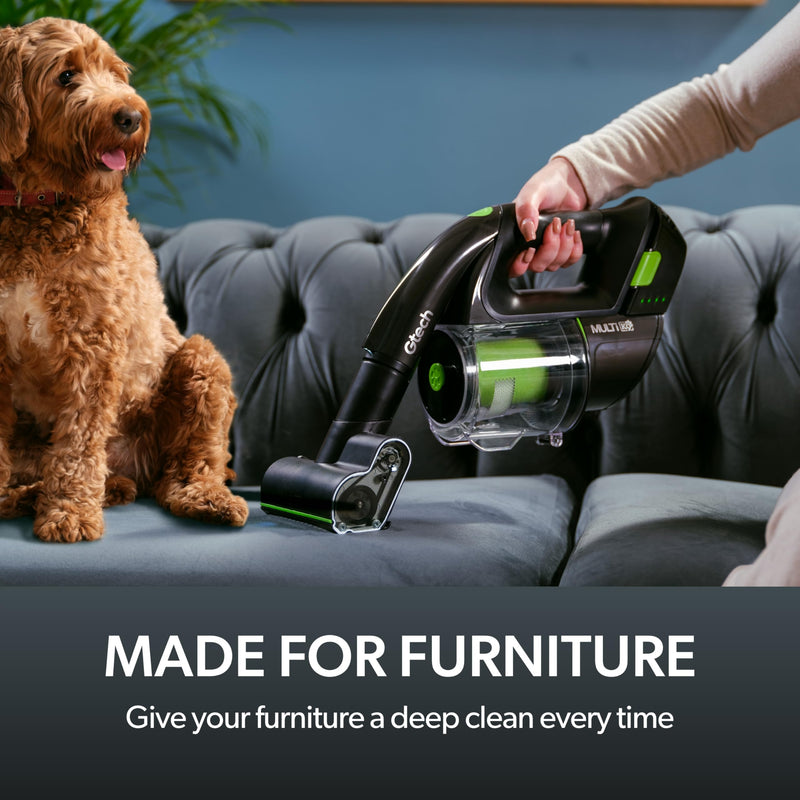 Gtech System K9 Bundle, AirRAM 2 K9 + Multi K9 Cordless High-Power Pet Vacuum Bundle, Combined 60 Min Runtime