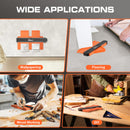 JOREST Contour Gauge with Lock (10 Inch), Gifts Ideas for Men Dad Carpenter Handyman, Profile Tool for Tile Flooring, Carpet laying, Woodworking, Measuring Angle/Shape/Outline/Edge