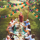 Tropical Garland Party Decorations, 20ft Multicolored Tissue Paper Hibiscus Flower Summer Banner for Birthday Beach Theme Luau Moana Hawaiian Party Supplies Jungle Decor FUTUREPLUSX 2 Pack FUTUREPLUSX