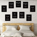 9 Pieces Inspirational Phrases Wall Art Prints - North State Signs & Printing