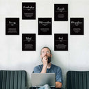 9 Pieces Inspirational Phrases Wall Art Prints - North State Signs & Printing