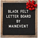 Felt Letter Board with Precut Letters Number Set 10x10 Inch, First Day School Board, Changeable Black Message Word Classroom Decor Baby Announcement Sign Wifi Password New Pregnancy