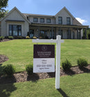 White Vinyl Real Estate Sign Post 5' Tall Professional Realtor Yard Sign Post for Open House and Home for Sale