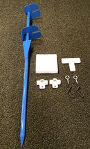 White Vinyl Real Estate Sign Post 5' Tall Professional Realtor Yard Sign Post for Open House and Home for Sale