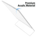 Acrylic Sign Holder, Clear Sign Holder Plastic Paper Holder Slant Back Sign Holders MaxGear 8.5x11 inches Sign Holder Plastic Display Stand for Office, Store, 3 Pack - North State Signs & Printing