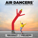 Air Dancer Inflatable Tube Man Set Dancing Tube Guy - 10ft Tall Wacky Waving Inflatable Dancing Tube Guy with 12 - Inch Diameter Blower for Business Promotion - Red - North State Signs & Printing