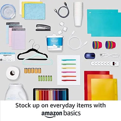 Amazon Basics 5 - Shelf Adjustable, Heavy Duty Wide Storage Shelving Unit (350 lbs Loading Capacity per Shelf), Steel Organizer Wire Rack, 36" L x 14" W x 72" H, Black - North State Signs & Printing