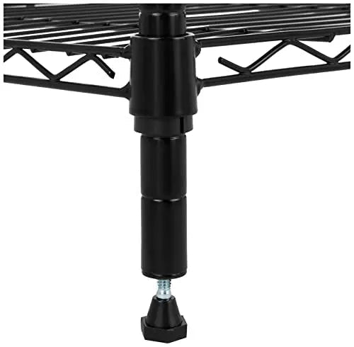 Amazon Basics 5 - Shelf Adjustable, Heavy Duty Wide Storage Shelving Unit (350 lbs Loading Capacity per Shelf), Steel Organizer Wire Rack, 36" L x 14" W x 72" H, Black - North State Signs & Printing