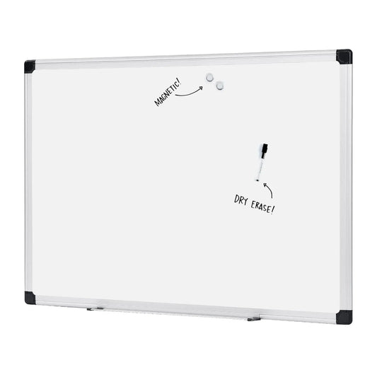 Amazon Basics Magnetic Whiteboard/Dry Erase Board, 36 x 48 - inch, Aluminum Frame, Silver/White - North State Signs & Printing