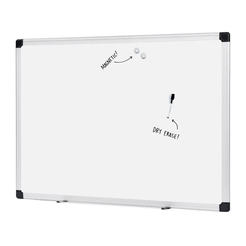 Amazon Basics Magnetic Whiteboard/Dry Erase Board, 36 x 48 - inch, Aluminum Frame, Silver/White - North State Signs & Printing